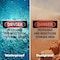 Signmission Pesticides And Insecticide Storage Area Danger Sign, Vinyl Decal, 14in W x 10in L, 2PK OS-2PACK-DS-D-1014-L-1978 - alternate 4